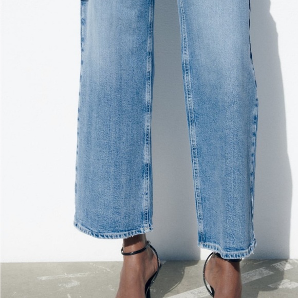 Zara wide leg cropped jeans - Picture 4 of 9